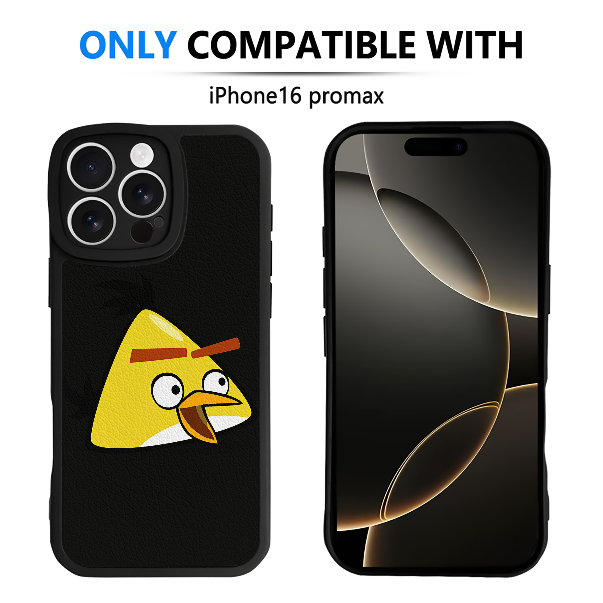 （画像用） Angry Birds アングリーバード 【iPhone 16シリーズ対応】シリコンスマホケース（レザー調） 材質：シリコン